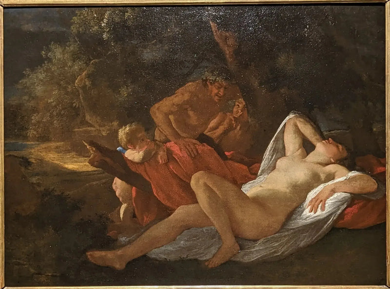 Venus overvåket av to satyrer - Nicolas Poussin