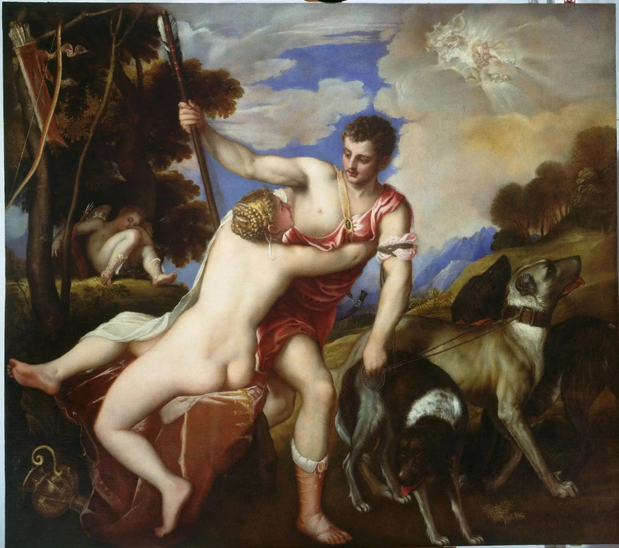 Venus og Adonis - Titian