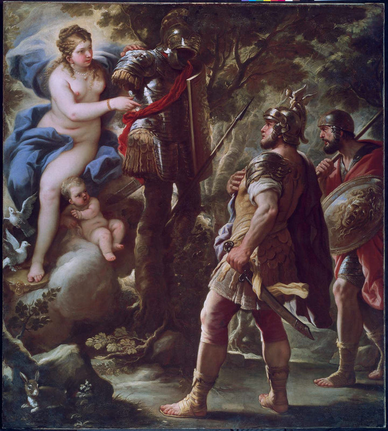 Venus og Aeneas - Luca Giordano