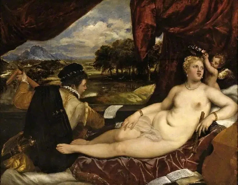 Venus og luttspilleren - Titian