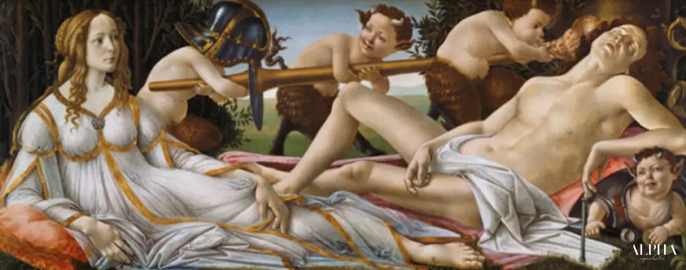 Vénus et Mars - Sandro Botticelli - Reproductions de tableaux et peintures haut de gamme