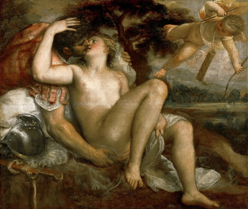 Venus, Mars og Cupido - Titian
