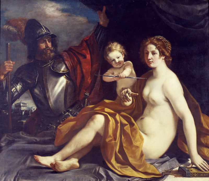 Venus, Mars og Kjærligheten - Guercino