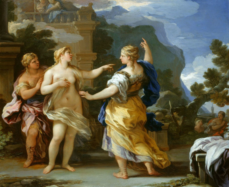 Venus straffer Psyche med en flekk - Luca Giordano