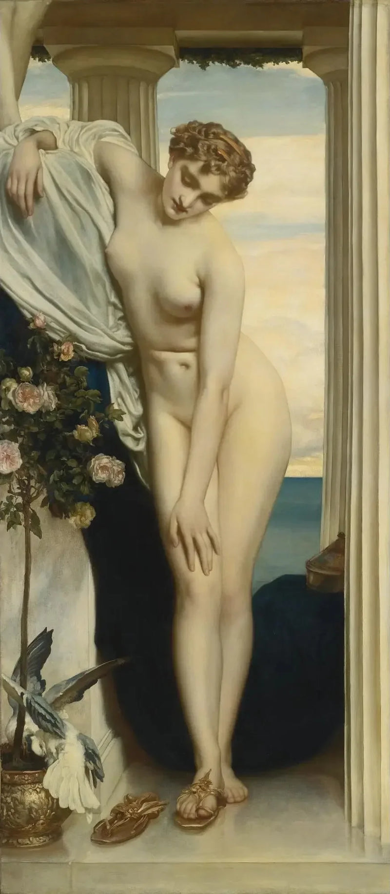 Venus kler av seg for badet - Frederic Leighton

Source:
Vénus se déshabillant pour le bain - Frederic Leighton