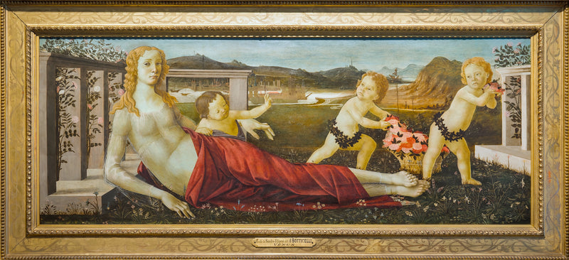 Venus og tre putti - Sandro Botticelli