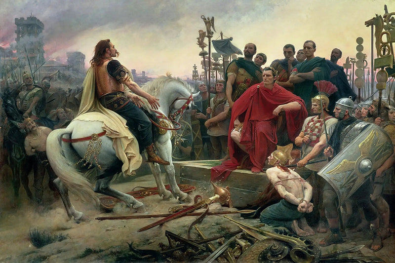 Vercingetorix kaster sine våpen ved føttene til Julius Cæsar - Lionel Royer

Source:
Vercingetorix jette ses armes aux pieds de Jules César - Lionel Royer