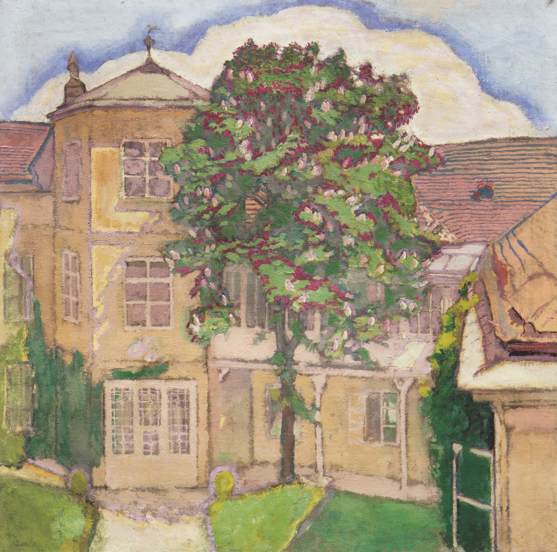 Châtaignier en fleurs, peinture de Koloman Moser