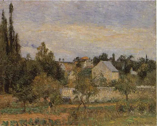 Hage ved Hermitage, Pontoise - Camille Pissarro