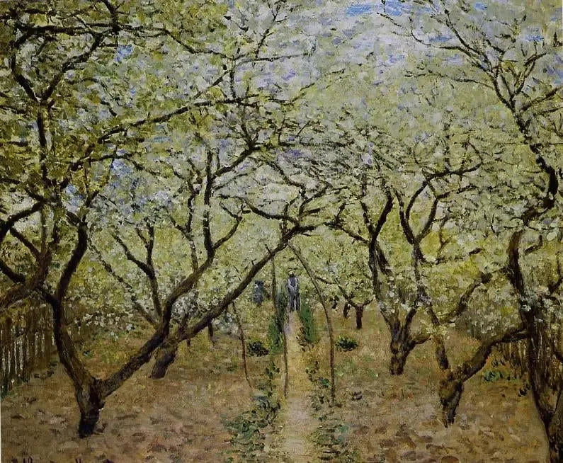 Frukthage i blomst - Claude Monet