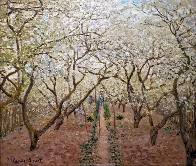 Frukthage i blomst i Vétheuil W521a - Claude Monet