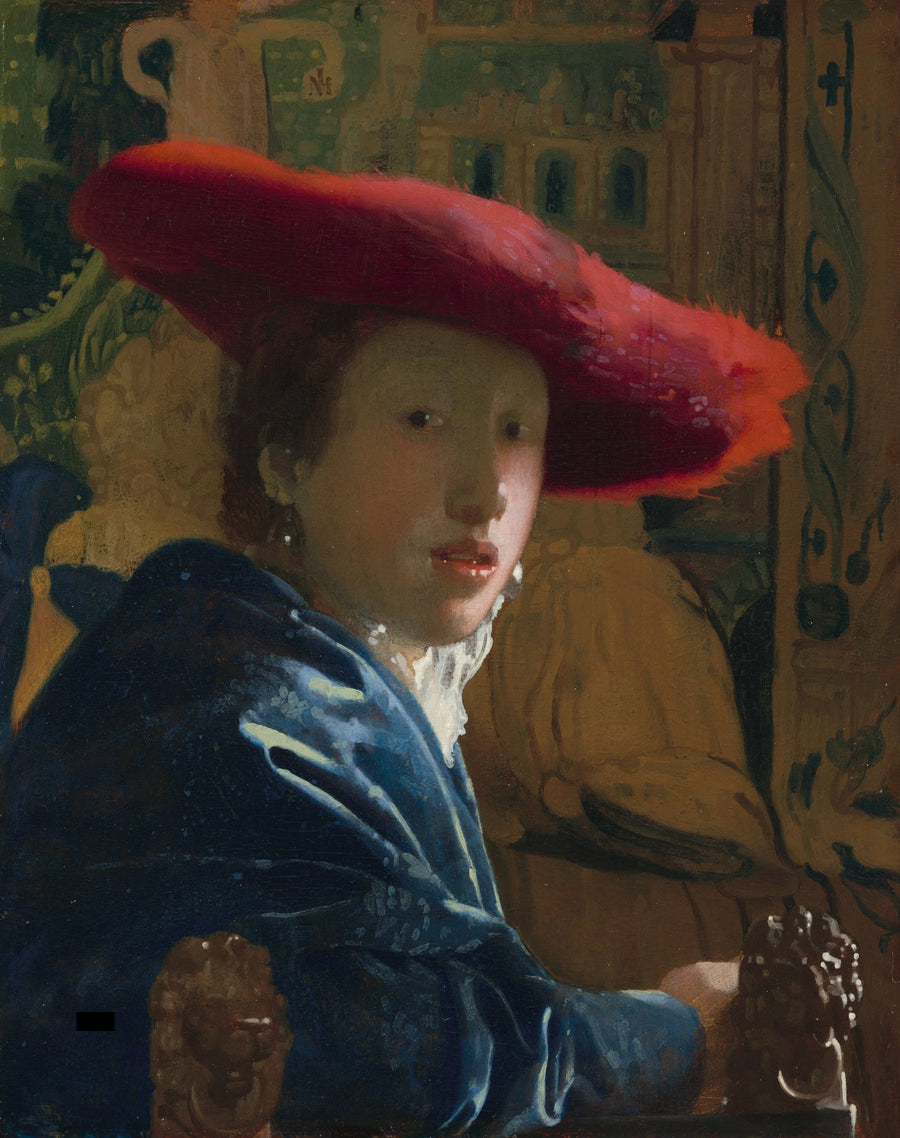 Jenta med den røde hatten - Johannes Vermeer