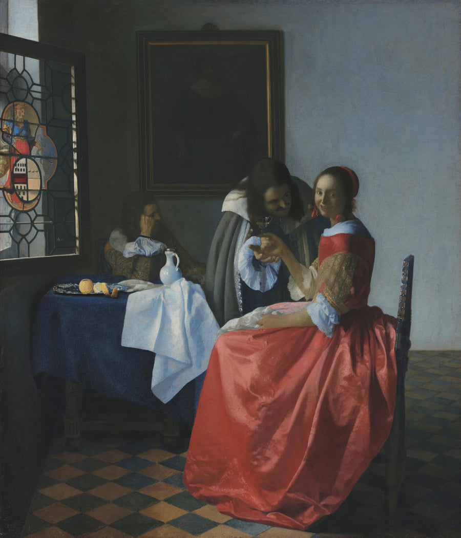 Den unge jenta med vinglasset - Johannes Vermeer
