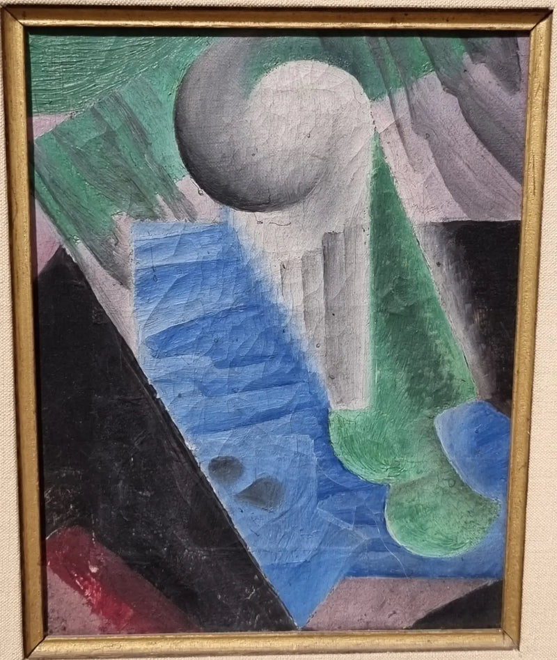 Ølglass og spillekort - Juan Gris