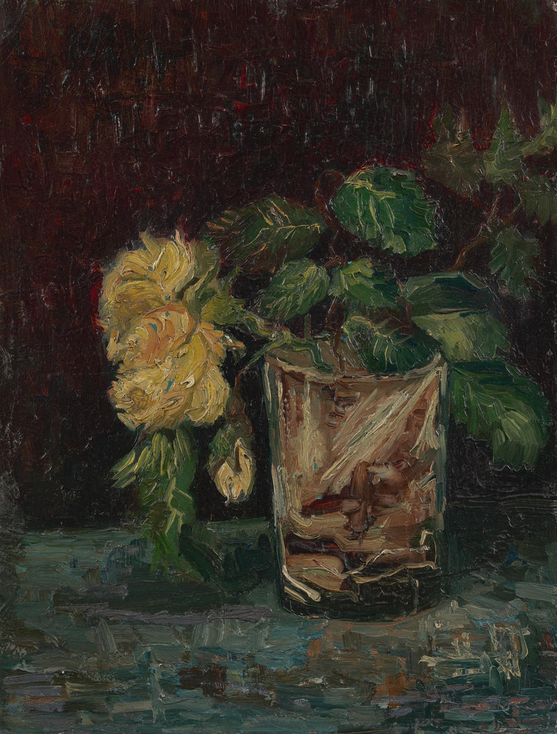 Glass med gule roser - Vincent van Gogh