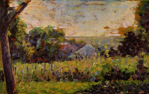Mot landsbyen - Georges Seurat