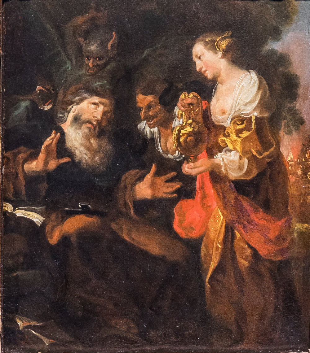 Versuchung des Heiligen Antonius - Johann Liss image 1 reproduction artisanale de tableau