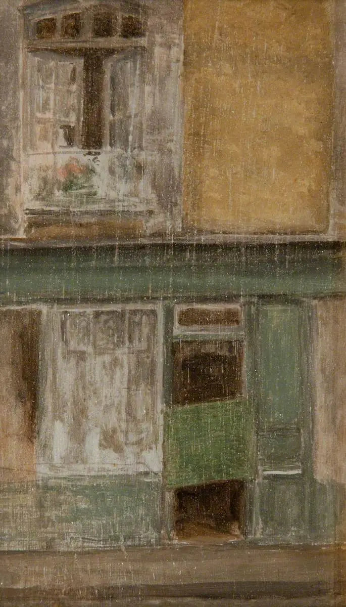 Grønn og Gull: En butikk i Calais - James Abbott McNeill Whistler