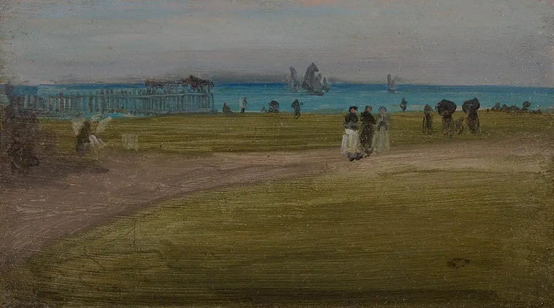Grønn og Lilla: Kveldsturen - James Abbott McNeill Whistler