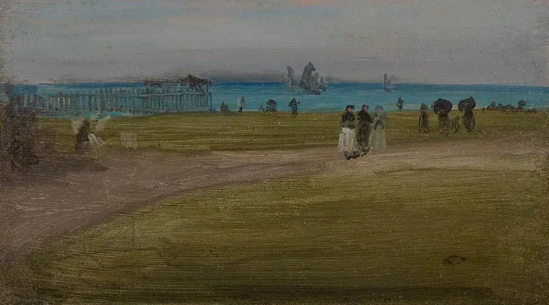 Grønn og Lilla: Kveldsturen - James Abbott McNeill Whistler