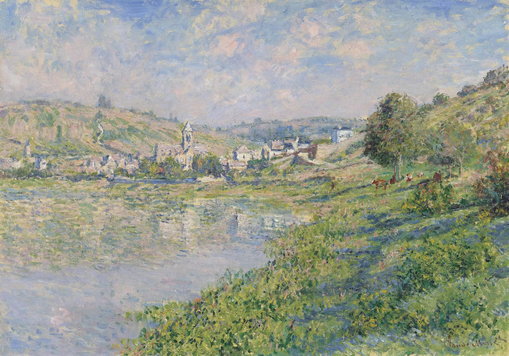Vétheuil - Claude Monet image 1 copie peinte à la main à l’huile