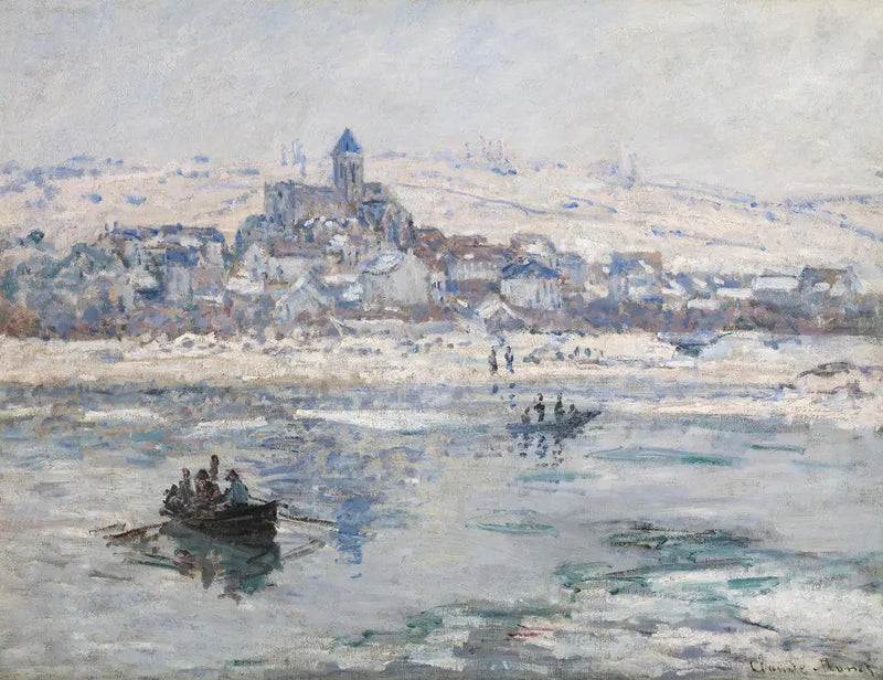 Vétheuil om vinteren - Claude Monet