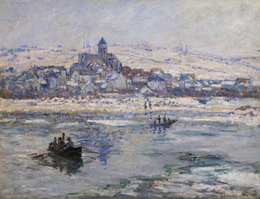 Vétheuil om vinteren - Claude Monet