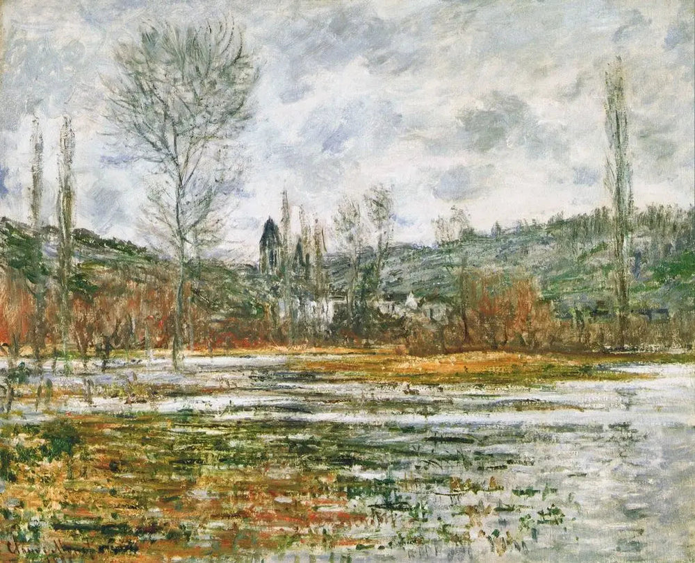 Vetheuil, Prairie inondée - Claude Monet image 1 reproduction réalisée par Alpha Reproduction