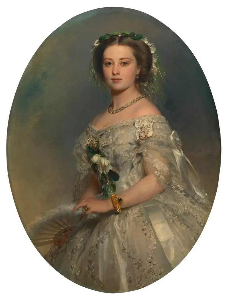Victoria, prinsesse regentinne (1840-1901), senere keiserinne Frédéric av Tyskland - Franz Xaver Winterhalter

Source:
Victoria, princesse royale (1840-1901), plus tard impératrice Frédéric d'Allemagne - Franz Xaver Winterhalter