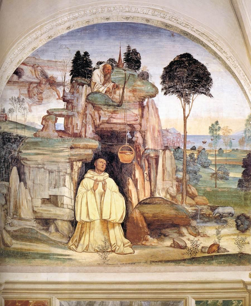 Liv av Saint Benoît, Scene 5 Hvordan djevelen knuste bjellen - Il Sodoma (Giovanni Antonio Bazzi)