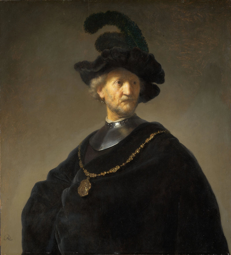 Den gamle mannen med gullkjeden - Rembrandt
