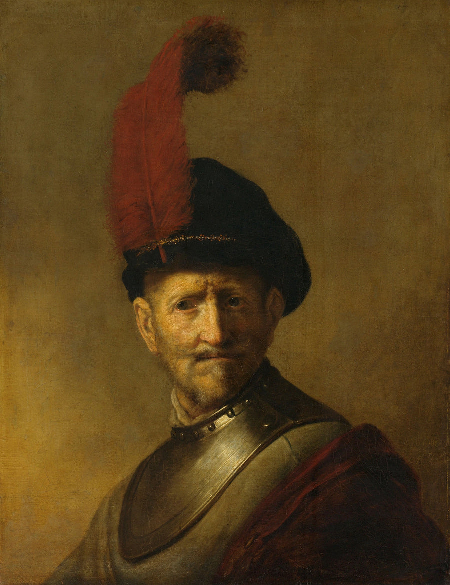 Portrett av en mann, kanskje faren til Rembrandt, Harmen Gerritsz van Rijn - Rembrandt