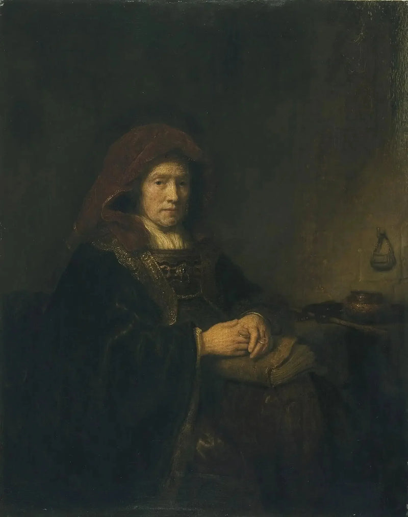 Gammel kvinne med briller - Rembrandt