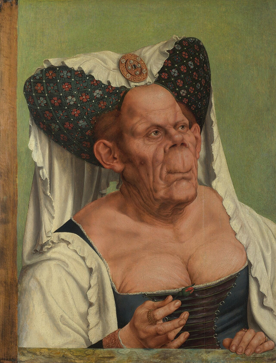Gammel grotesk kvinne - Quentin Metsys