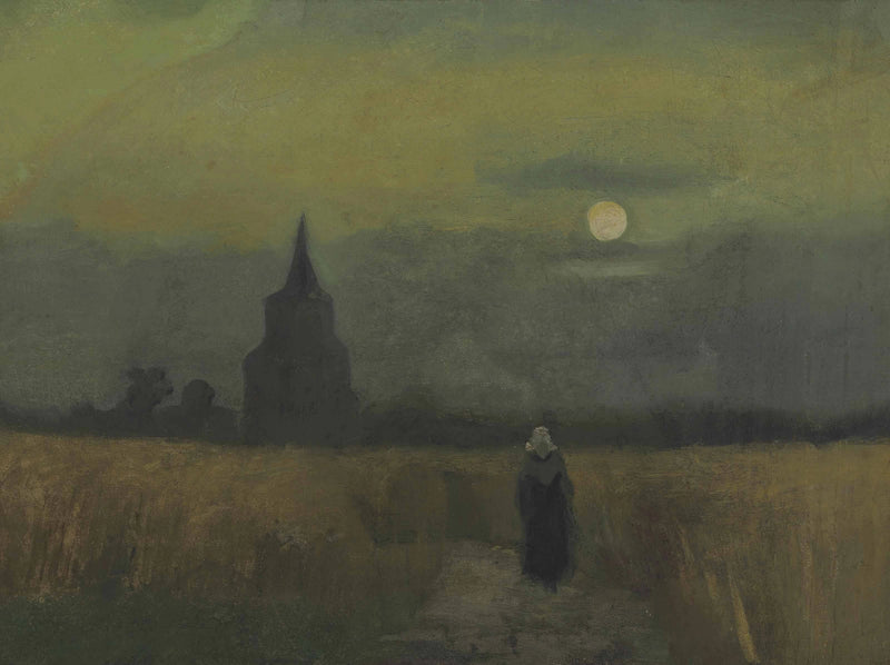 Det gamle kirkegårdstårnet i Nuenen - Vincent van Gogh