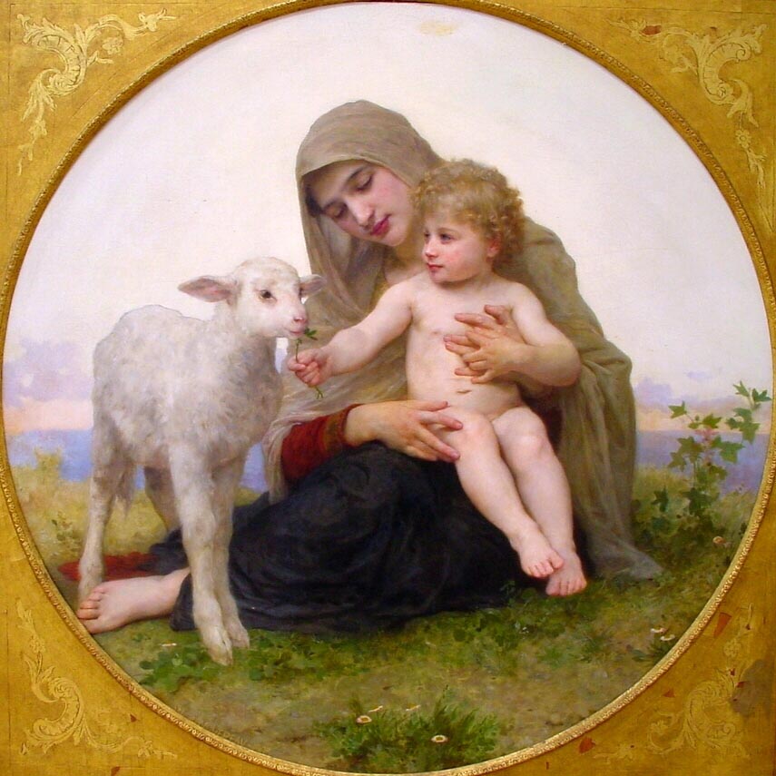 La Vierge à l’agneau - Bouguereau