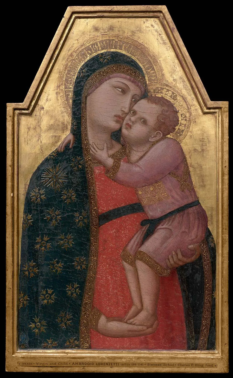 Jomfru med barnet - Ambrogio Lorenzetti
