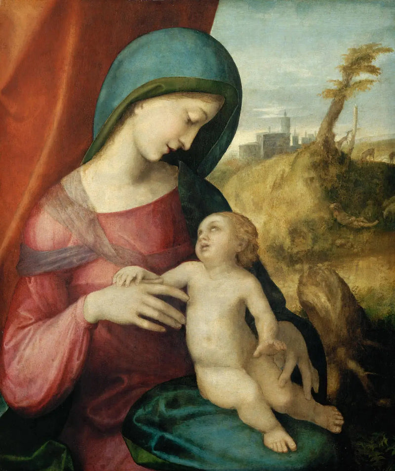 Jomfru med barnet - Antonio da Correggio