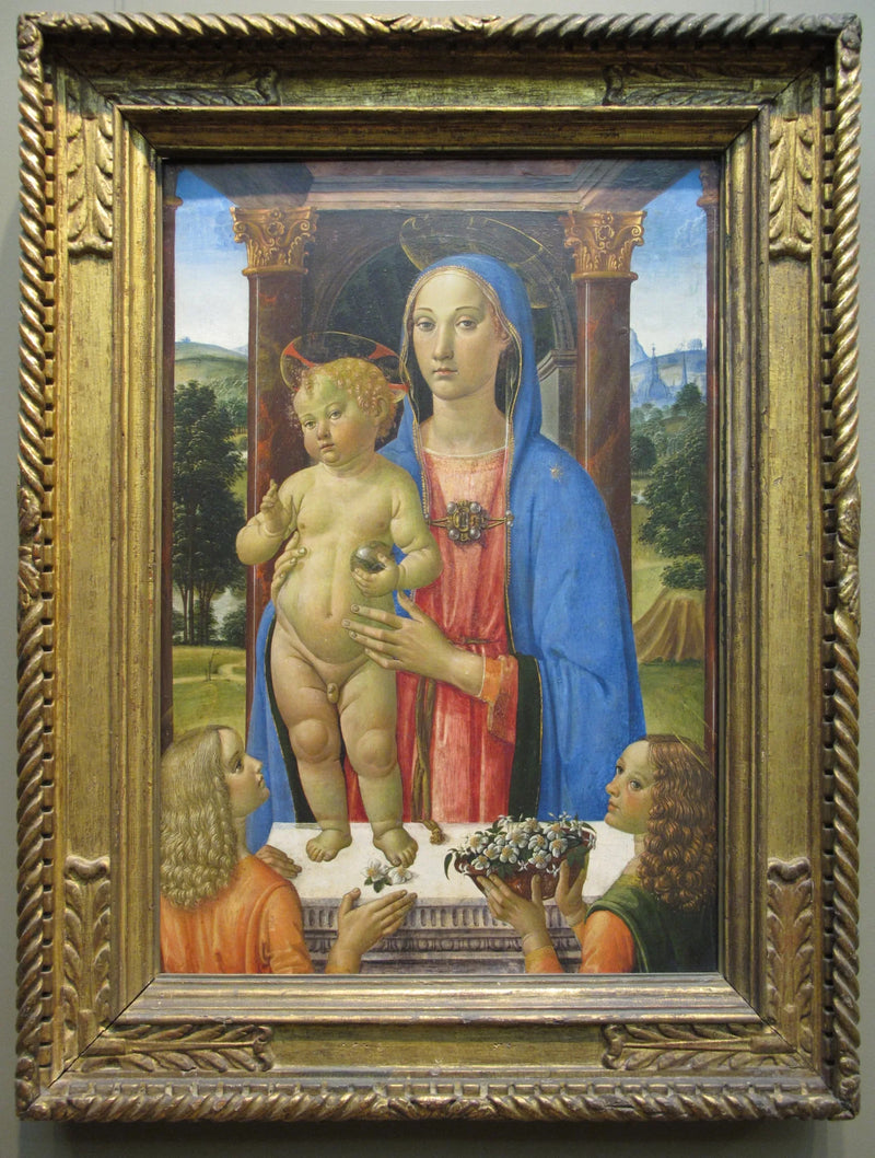 Jomfru med barnet og engler - Cosimo Rosselli