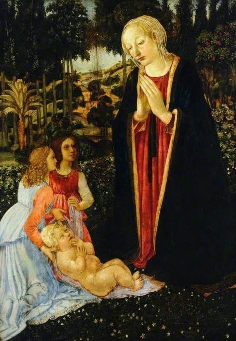 Jomfru med barnet og engler - Cosimo Rosselli
