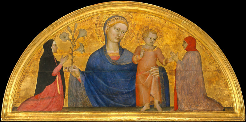 Jomfru med barnet og donorer - Giovanni da Milano