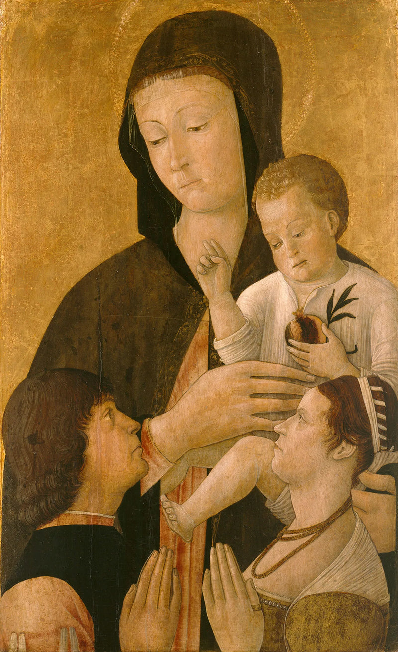 Jomfru med barnet og to donorer - Gentile Bellini