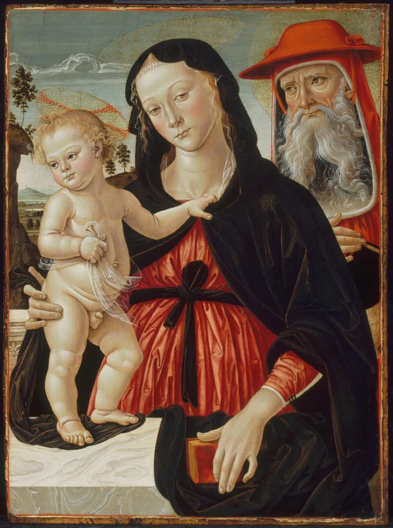 Jomfru med barnet og Saint Jerome - Pinturicchio