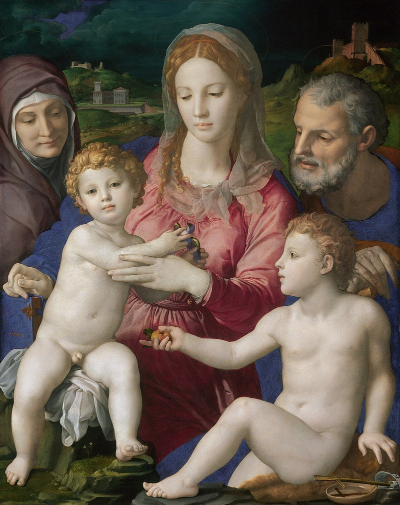 Jomfru med barnet og helgen Anna - Bronzino
