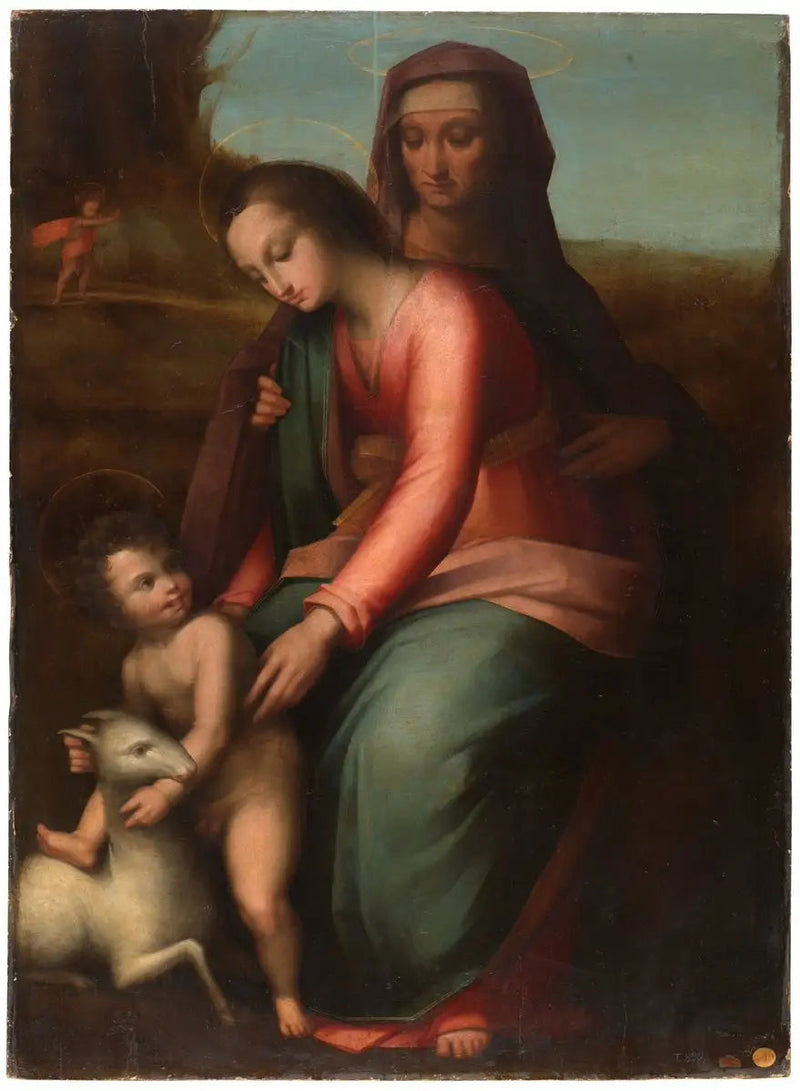 Jomfru med Barnet og hellige Anna - Leonardo da Vinci