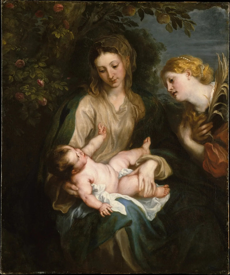 Jomfru med barnet og helgenkvinnen Katarina av Alexandria - Antoine van Dyck

Source:
Vierge à l'Enfant avec sainte Catherine d'Alexandrie - Antoine van Dyck