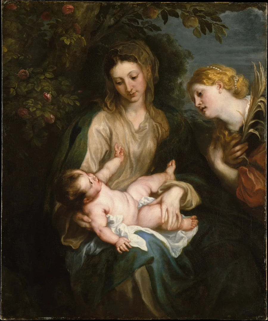 Jomfru med barnet og helgenkvinnen Katarina av Alexandria - Antoine van Dyck

Source:
Vierge à l'Enfant avec sainte Catherine d'Alexandrie - Antoine van Dyck