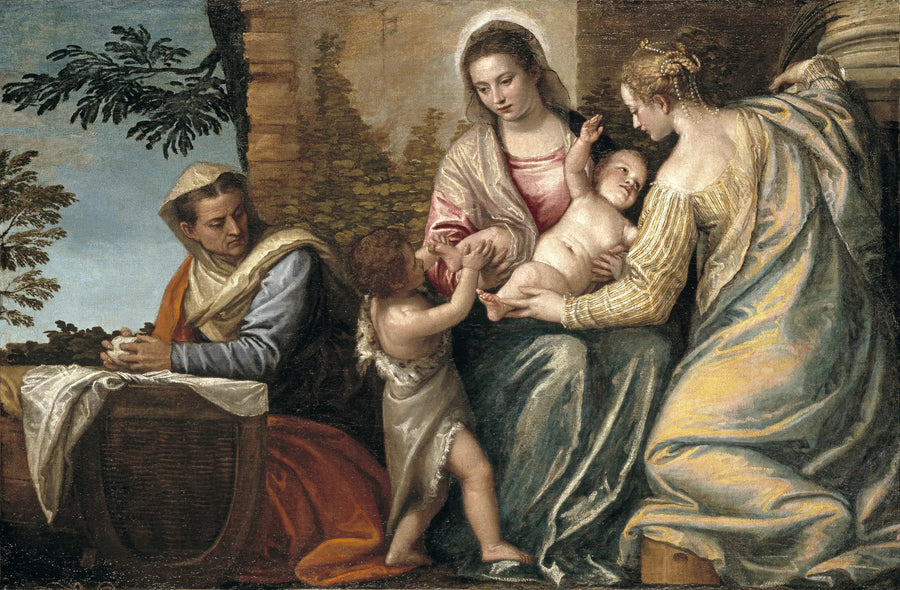 Jomfru med barnet med helgen Elisabeth, den unge Johannes Døperen og helgen Catherine - Paul Véronèse

Source:
Vierge à l'Enfant avec sainte Élisabeth, saint Jean le Baptiste enfant et sainte Catherine - Paul Véronèse