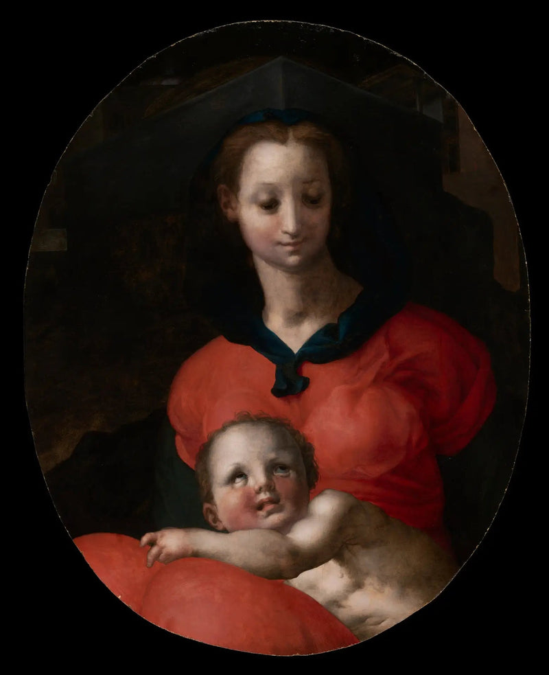 Jomfru med barnet, kjent som Madonna del Libro - Pontormo