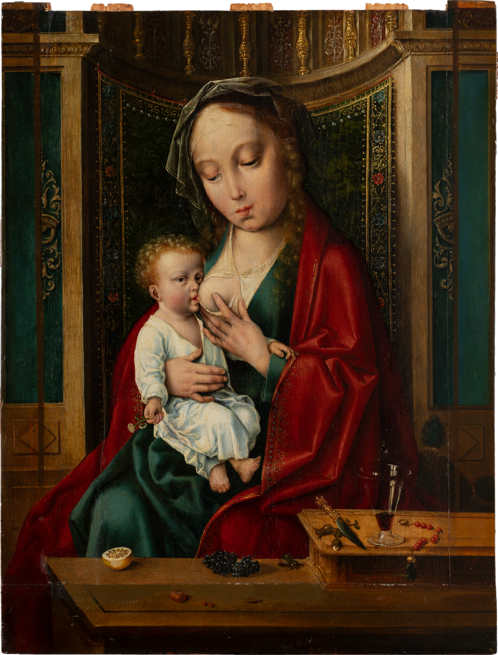 Vierge à l'Enfant dans une niche - Joos van Cleve image 1 reproduction de peinture à l’huile